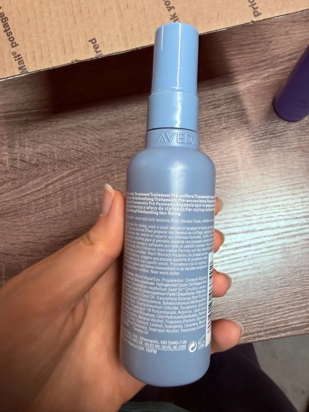 AVEDA Smooth Infusion Style-Prep Smoother - Light Blue Bottle
